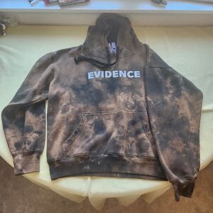 Evidence Men's Tie-Dye Hoodie in Brown